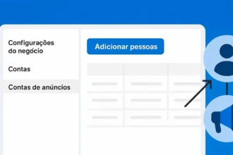Como atribuir uma conta de anúncio na Meta